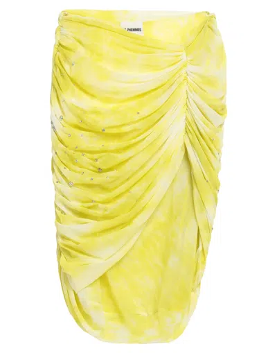 Des_phemmes Mini Skirts In Yellow
