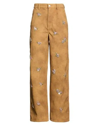 Des_phemmes Woman Pants Brown Size 4 Polyurethane