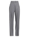 Des_phemmes Woman Pants Grey Size 4 Polyester, Viscose, Wool, Elastane In Gray