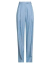 Des_phemmes Woman Pants Light Blue Size 6 Wool, Polyester, Polyamide, Viscose In Blue