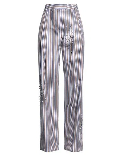 Des_phemmes Woman Pants Navy Size 6 Cotton In Blue