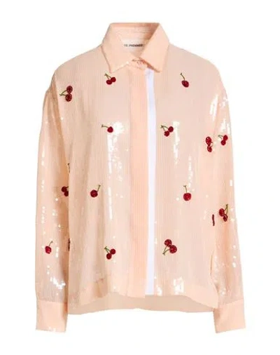 Des_phemmes Woman Shirt Apricot Size 6 Viscose In Neutral