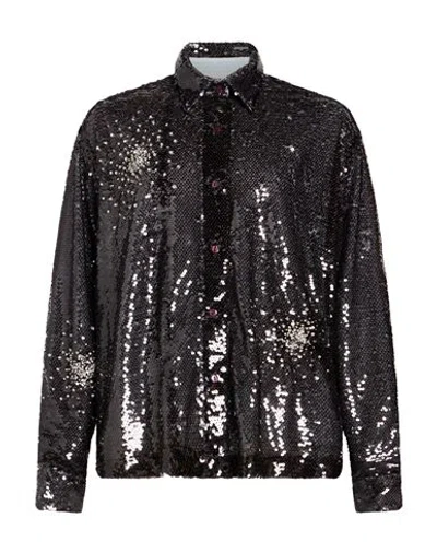 Des_phemmes Woman Shirt Charcoal Size 4 Polyester In Black