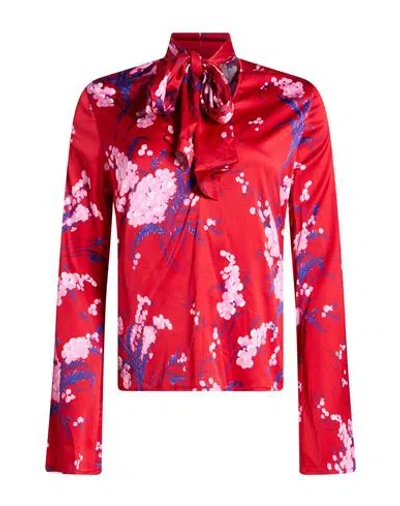 Des_phemmes Woman Shirt Red Size 4 Viscose, Elastane