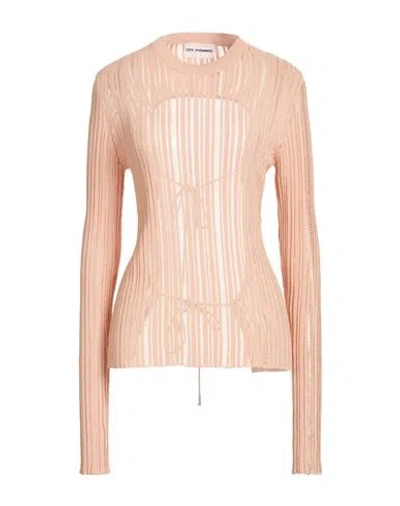 Des_phemmes Woman Sweater Blush Size M Viscose, Polyamide In Pink