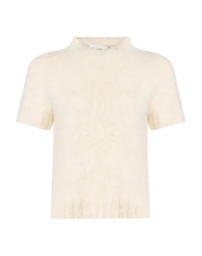 Des_phemmes Woman Sweater Ivory Size S Acrylic, Polyamide, Wool, Mohair Wool, Elastane In White
