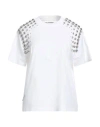 Des_phemmes Woman T-shirt White Size 8 Cotton