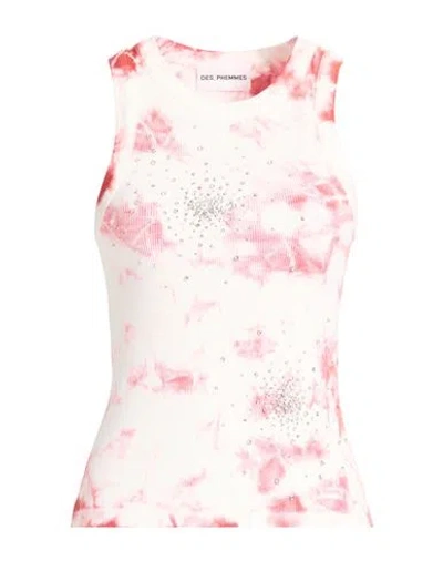 Des_phemmes Woman Tank Top White Size 4 Cotton
