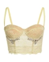 Des_phemmes Woman Top Pastel Yellow Size M Polyamide, Elastane