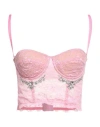 Des_phemmes Woman Top Pink Size L Polyamide, Elastane