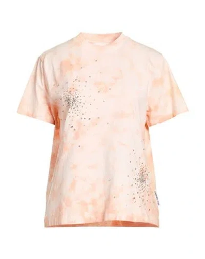 Des_phemmes Woman T-shirt Salmon Pink Size 4 Cotton