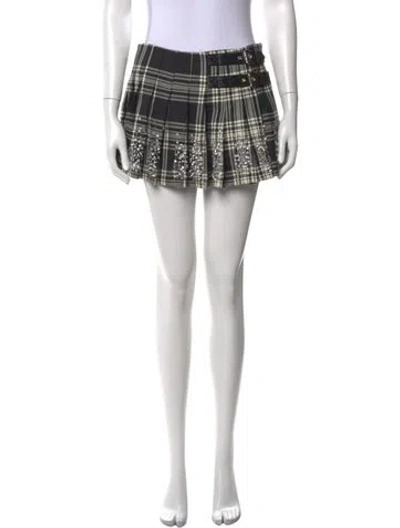 Pre-owned Des_phemmes Wool Mini Skirt In Blue