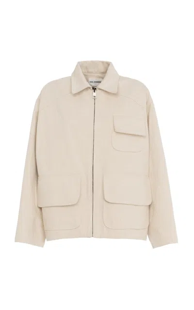 Des_phemmes Workwear Cotton-blend Jacket In Neutral