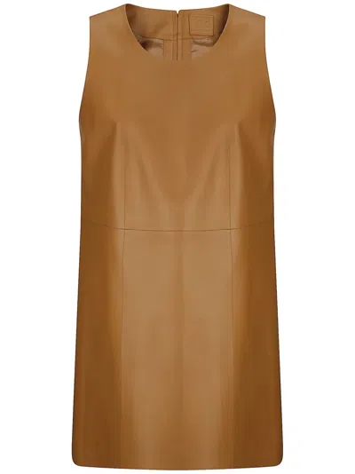 DESA 1972 A-LINE LEATHER DRESS