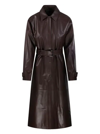 Desa 1972 Belted Jacket In Brown