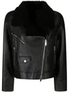 Desa 1972 Shearling Jacket In Black