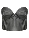 Desa 1972 Leather Bustier Top