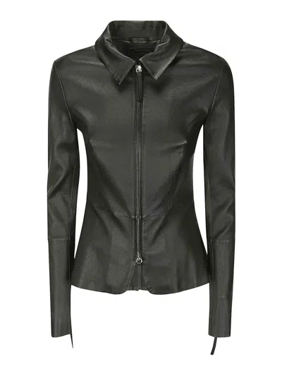 Desa 1972 Leather Jacket In Black
