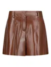 Desa 1972 Leather Shorts In Brown