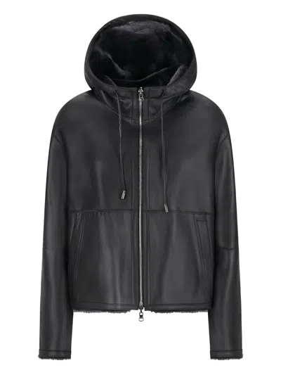 Desa 1972 Reversible Hooded Jacket In Black