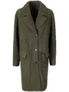 Desa 1972 Shearling Coat In Green