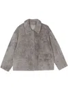 Desa 1972 Shearling Jacket In Grey