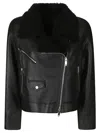 Desa 1972 Shearling Jacket In Black