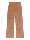 Desa 1972 Suede Trousers In Brown