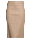 Desa 1972 Woman Midi Skirt Camel Size 12 Leather