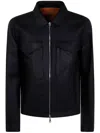 Desa Leather Reversible Boxy Jacket In Black