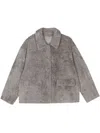 Desa Shearling Jacket In Gray