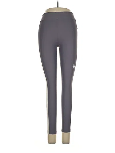 Pre-owned Descente Active Pants In Gray