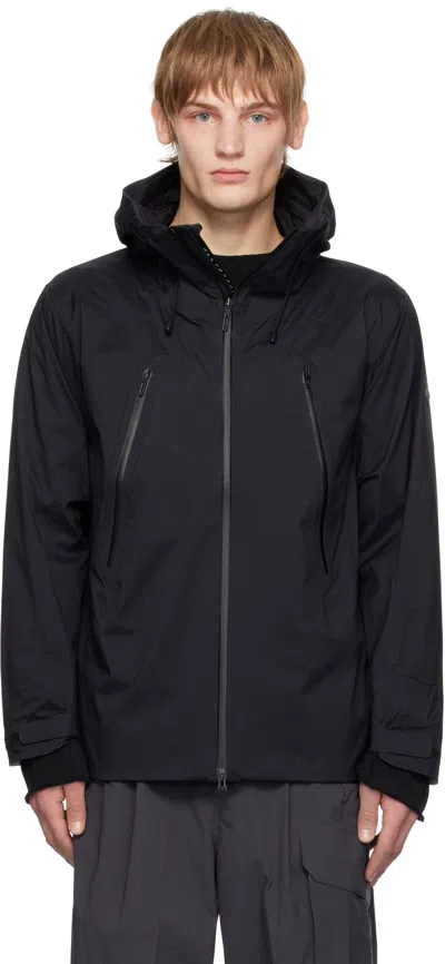 Descente Black Hard Shell Jacket In Bk00