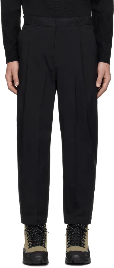Descente Black Primeflex Tapered Trousers In Bk00