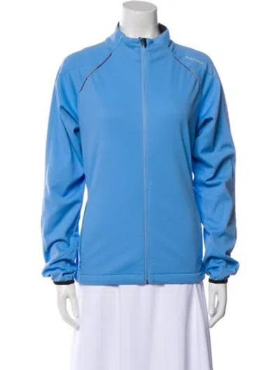 Pre-owned Descente Bomber Jacket In Blue