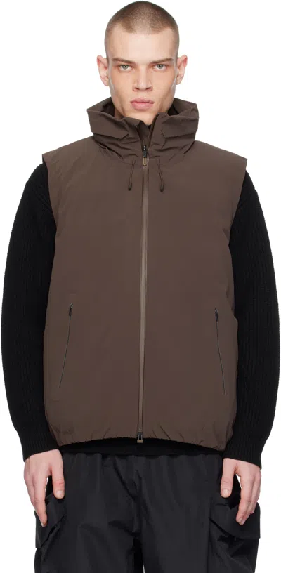 Descente Brown Mizusawa Invisible Inv-08 Down Vest In Bw01
