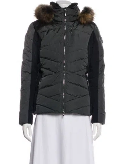 Pre-owned Descente Down Jacket In Gray