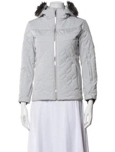 Pre-owned Descente Down Jacket In Grey