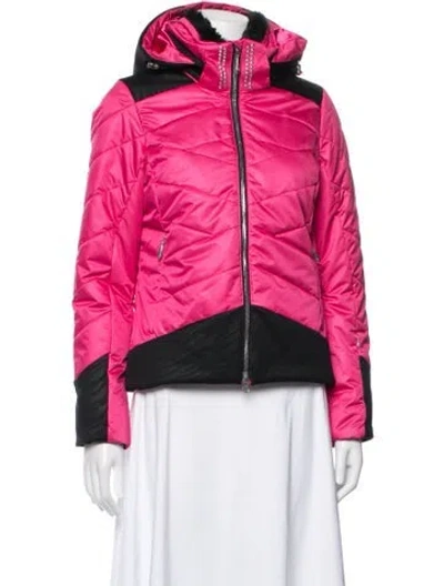 Pre-owned Descente Down Jacket In Pink