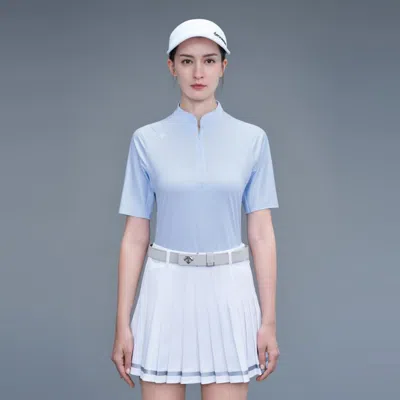 Descente 迪桑特golf高尔夫 Golf系列 女子短袖polo衫 In Blue