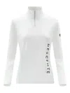 Descente Half-zip Long-sleeve Ski Top In White
