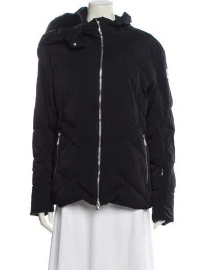 Pre-owned Descente Nylon Down Jacket In Black