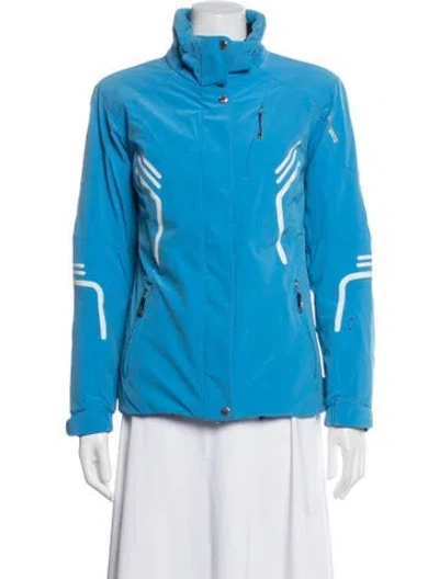 Pre-owned Descente Nylon Performance Jacket In Blue