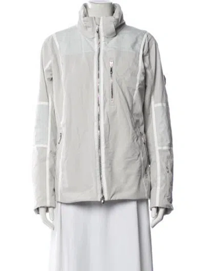 Pre-owned Descente Nylon Performance Jacket In Grey