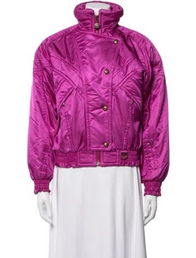 Pre-owned Descente Nylon Performance Jacket In Pink/purple