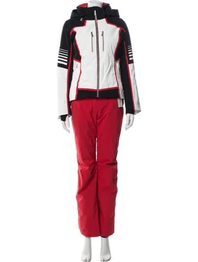 Pre-owned Descente Nylon Tracksuit In Red