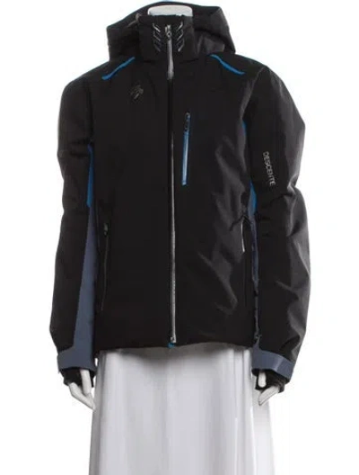 Pre-owned Descente Performance Coat In Black