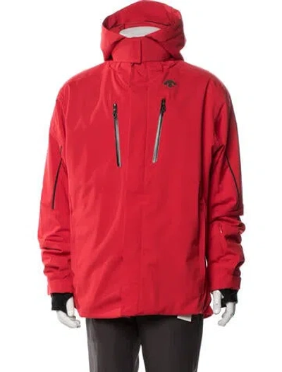 Pre-owned Descente Performance Jacket In Red