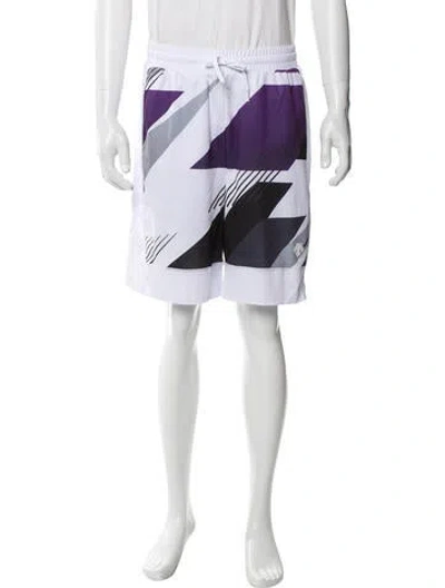 Pre-owned Descente Printed Athletic Shorts In Multi
