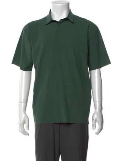 Pre-owned Descente Short Sleeve Shirt In Green